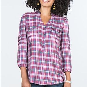 XXL Plaid Matilda Jane top